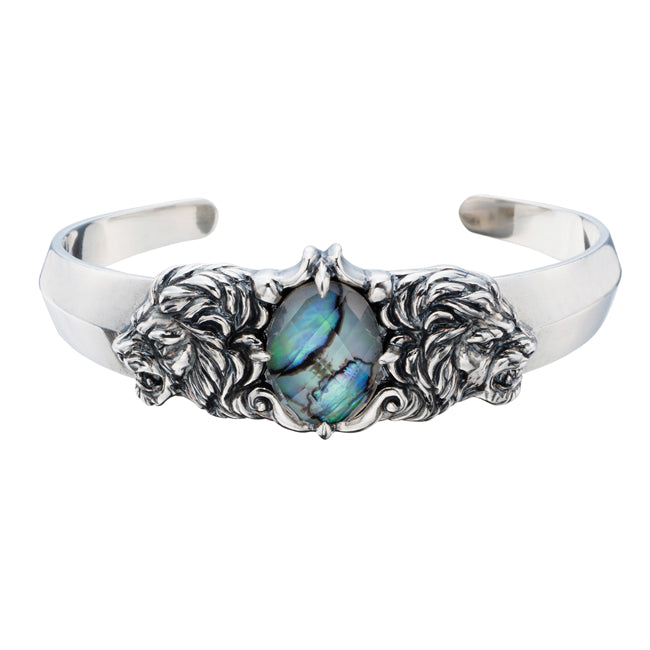 Bizarre Lion Abalone Silver Bangle SBP068 – Bizarre gallery Tokyo