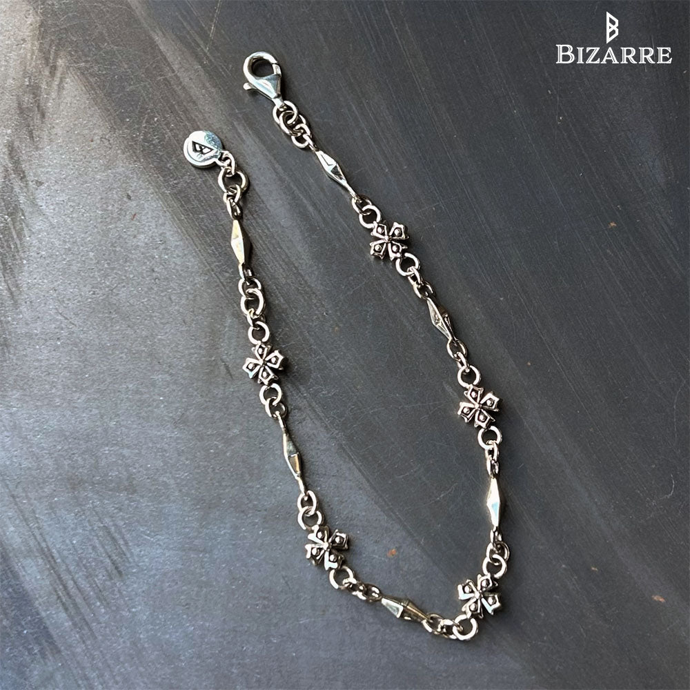 Bizarre/ビザール クロッシング（十字架）シルバーブレスレット SBP078