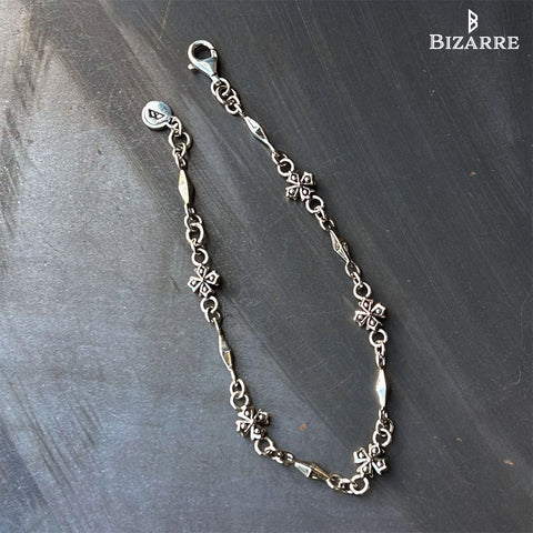 Bizarre/ビザール クロッシング（十字架）シルバーブレスレット SBP078