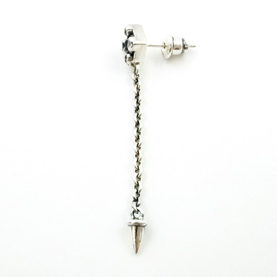 <NEW> Bizarre/ビザール スパイクドロップロングシルバーピアス （1個売り）SPJ100