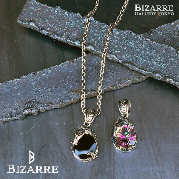 [Popularity Ranking 1st] Bizarre/Bizarre Moonrise Claw Silver Unisex Natural Stone Pendant (Top Only) STJ027