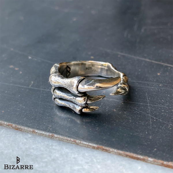 [Popularity Ranking 6th] Bizarre Archeopteryx Root Archeopteryx Claw Silver Ring SRP094SV