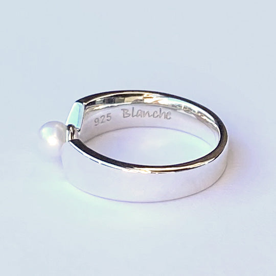 <new> Blanche/Blanche Ange (Ange) Silver Pinky Ring BR063 for little finger</new>