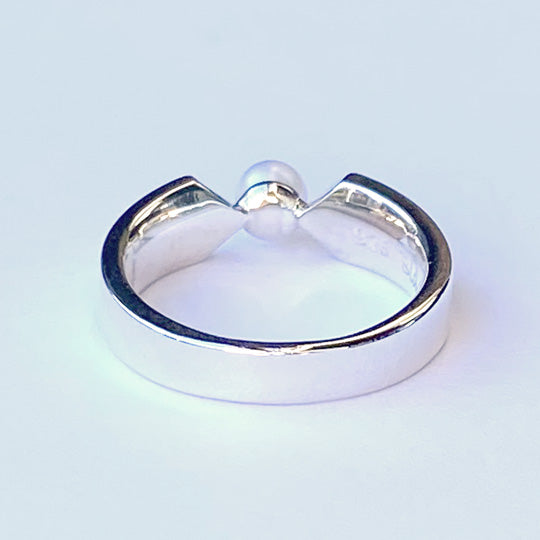 <new> Blanche/Blanche Ange (Ange) Silver Pinky Ring BR063 for little finger</new>