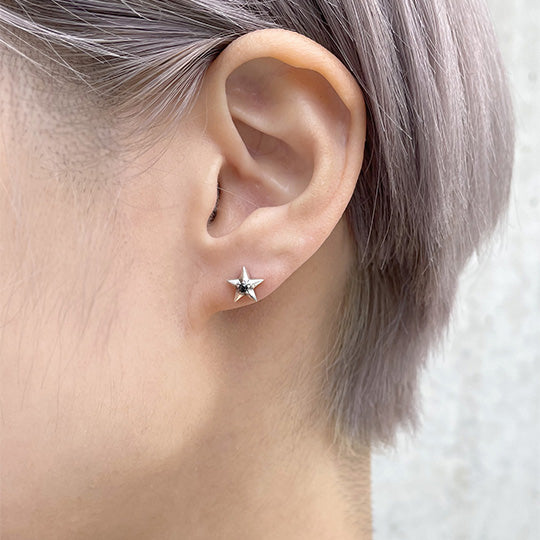 <new> Bizarre Starry Silver Earrings (sold as 1) SPJ088</new>