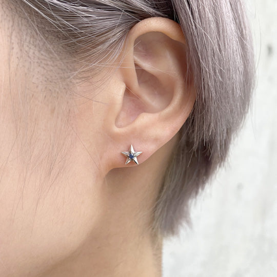<new>Bizarre [Limited sale product] Starry silver earrings (sold as 1) GSPJ088</new>