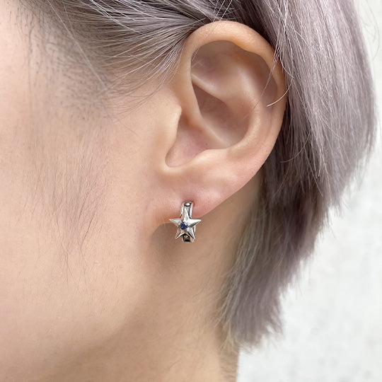 <new> Bizarre [Limited sale product] Starry hoop earrings (sold individually) GSPJ090</new>